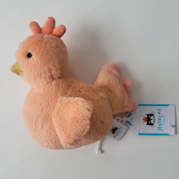 Jellycat Fluffy Chicken - perfect condition, Spring Plush Stuffed Animal, new - Picture 1 of 14